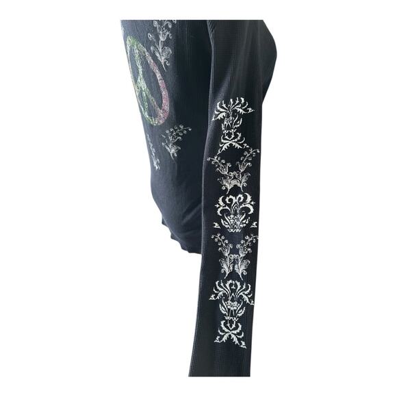 Vintage Sledge USA Y2K peace sign top Large - Picture 4 of 7